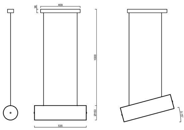KUMA LE3 - Cylindrisk pendelarmatur - Bild 8